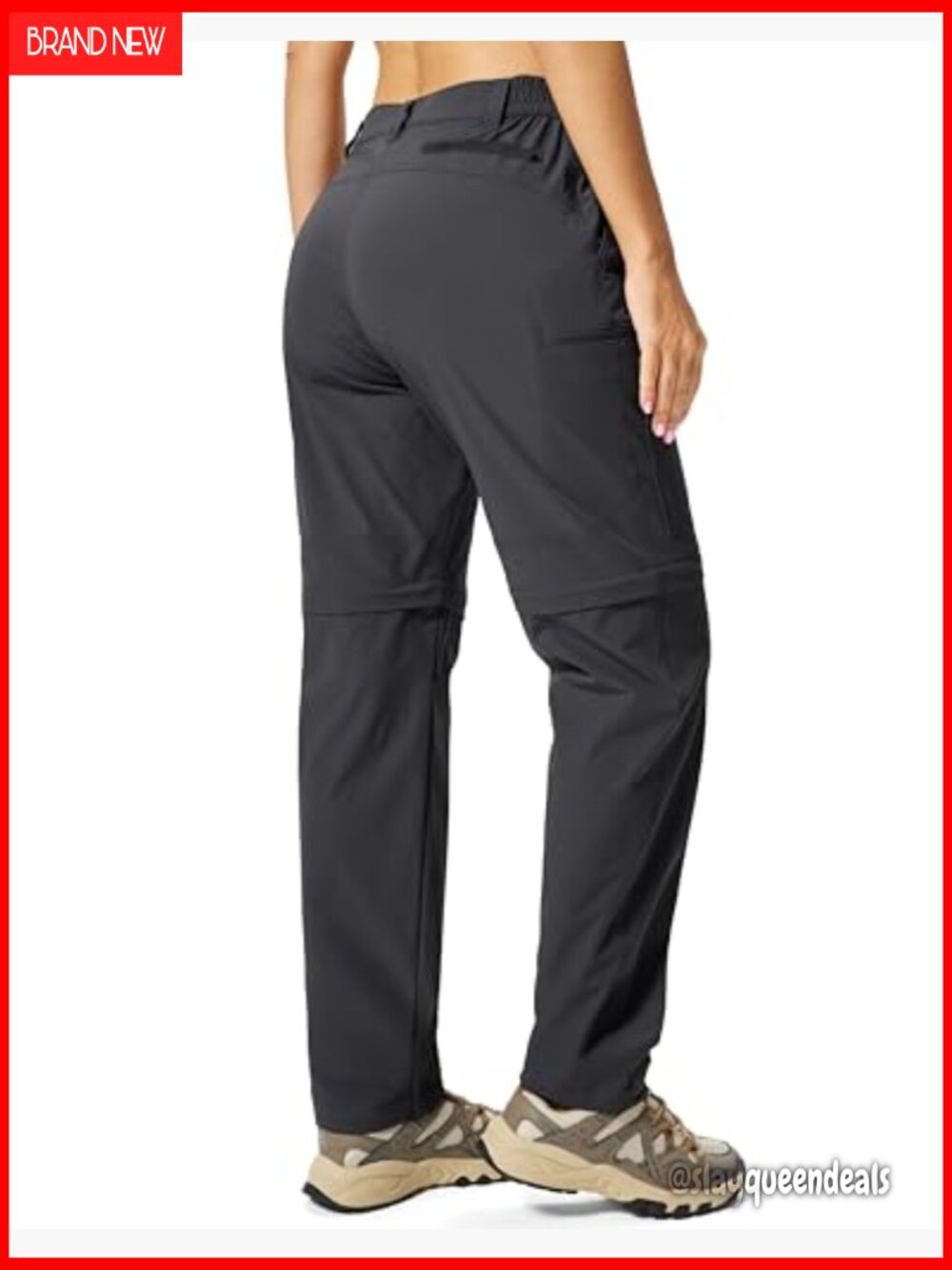 Convertible Hiking Pants Lightweight Quick Dry Stretch Zip Off 7 Pockets - Picture 2 of 7